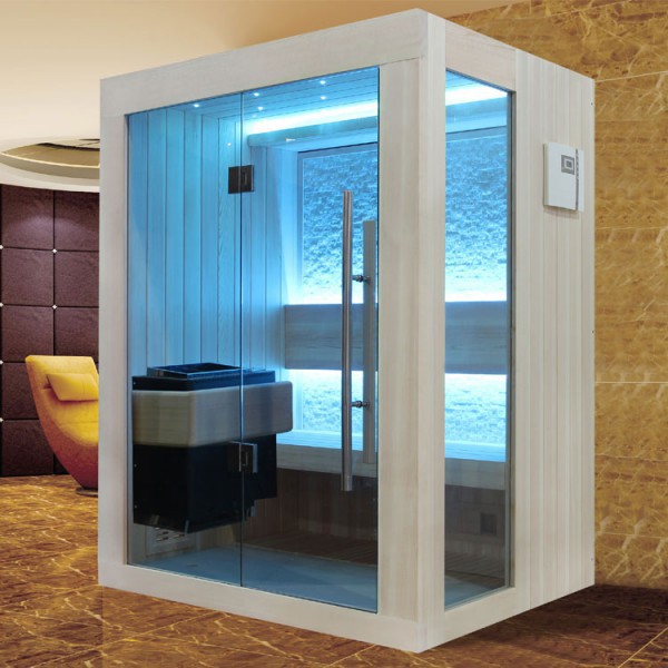 Sauna AWT B1252C Pappelholz/100x110/3kW EOS BiO-Mini | Saunen Bi-O-Serie |  Holzsauna | Saunen / Aussenwhirlpools | Shop | Luxor24