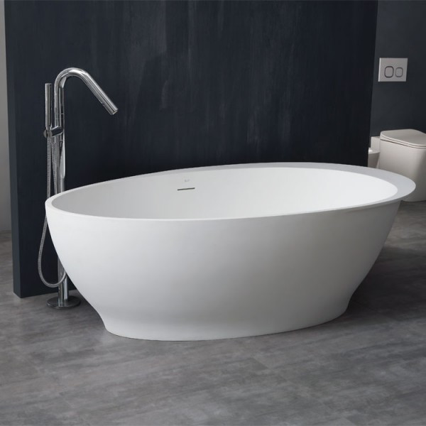 Badewanne Freistehend Stoneart Bs 516 Weiss 180x104 Glanzend Stoneart Mineralguss Badewannen Shop Luxor24